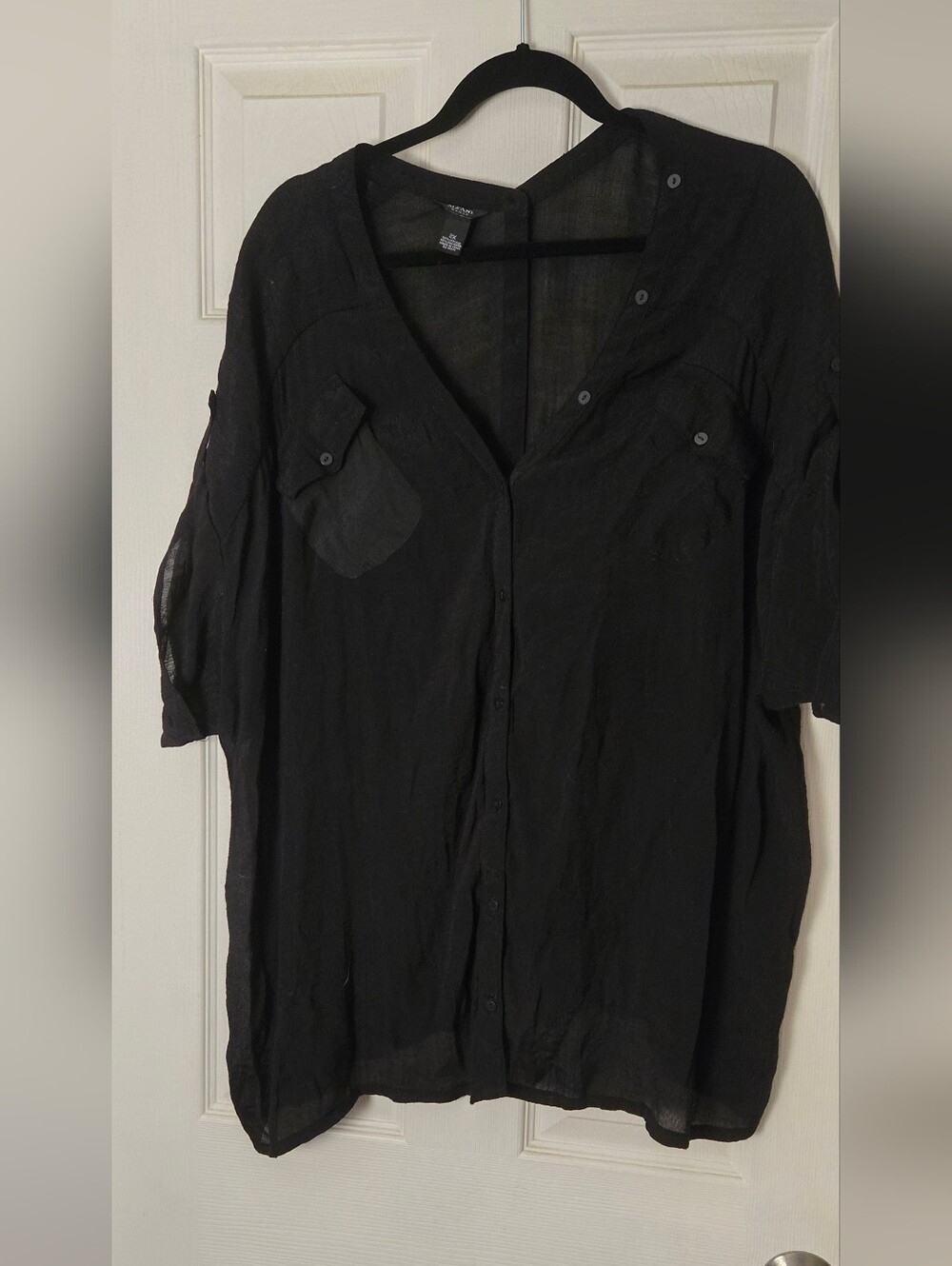Alfani Black Lightweight Button-Front Shirt Jacket